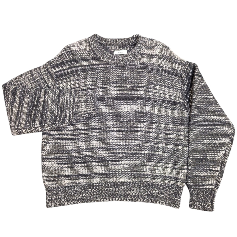 Jason WU Gray Knitted Wool Blend Sweater With UGG Softness Size Medium